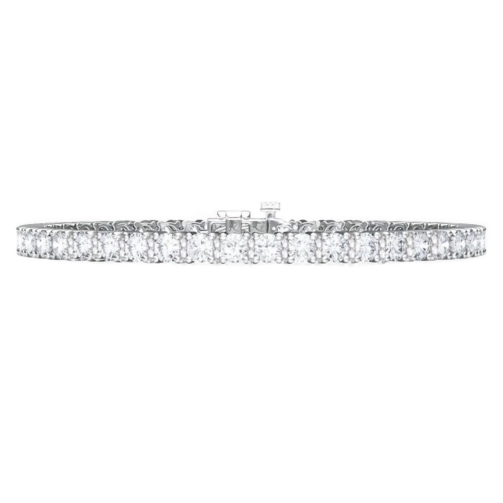 Bella Crystal Line Tennis Bracelet in 925 Silver Dazzling Diamond